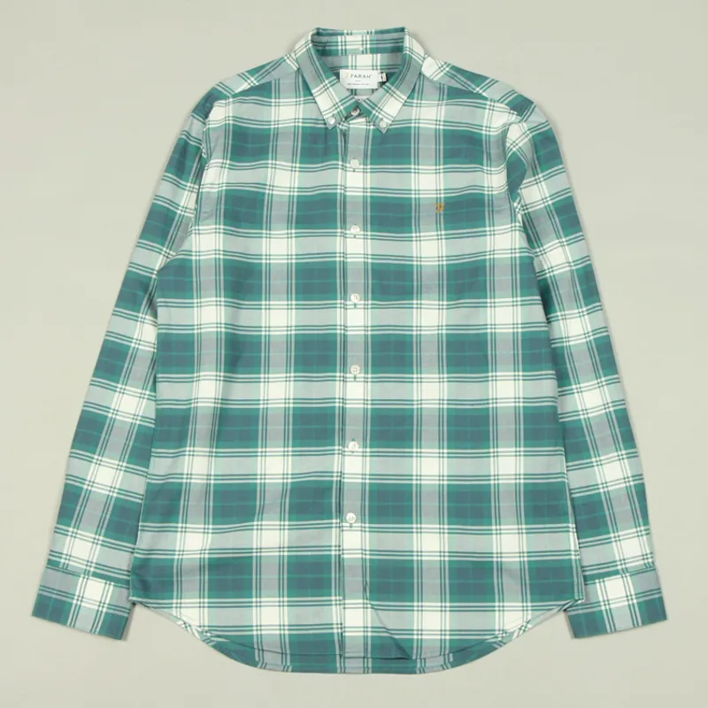 Farah Brewer Check Shirt - Ocean